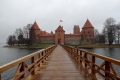 Litauen 1 - Trakai - Die Burg in Trakai liegt auf einer Insel und ist nur über eine Brücke zu erreichen
